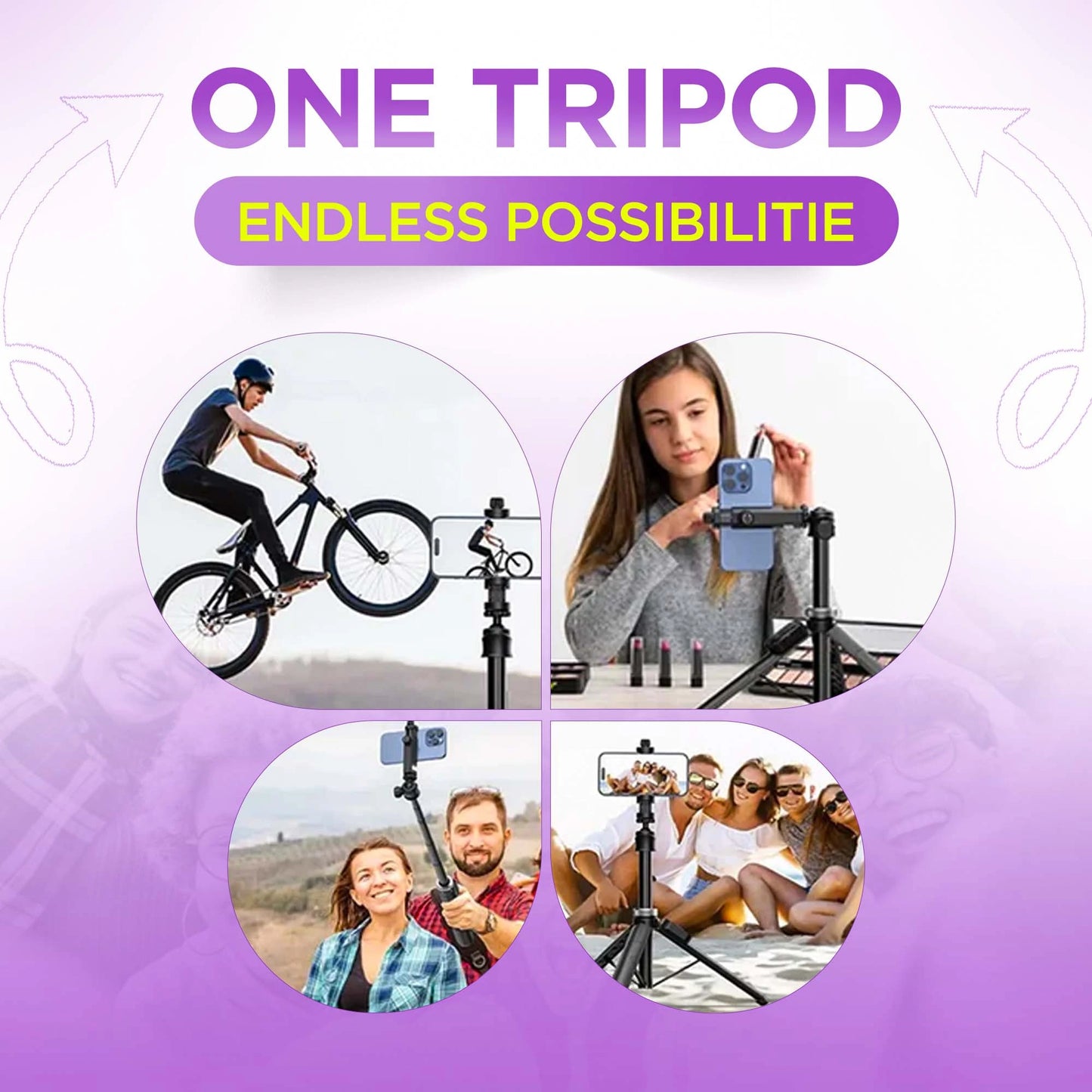 MagicGrip Pro – Compact 3-in-1 Selfie Stick Tripod with Remote
