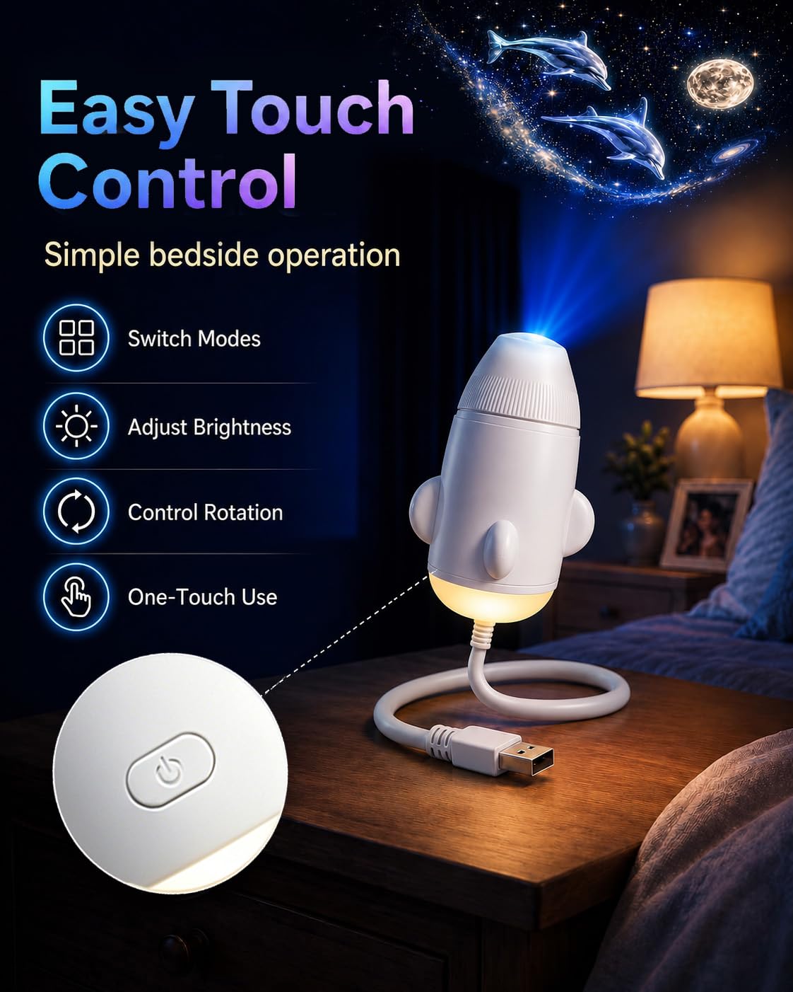 Galaxy Starry Sky Night Light Projector,