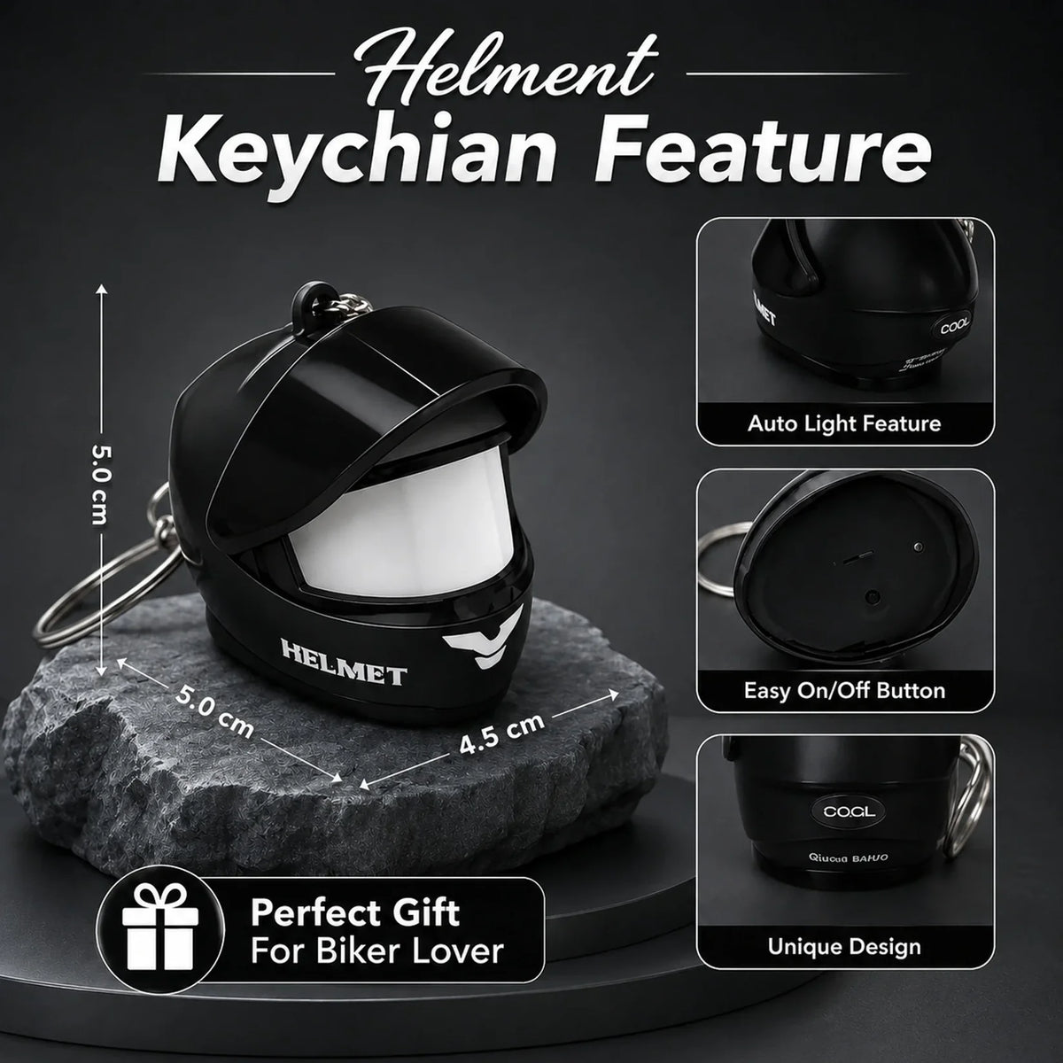๐ฅLimited Stock - Light-Up Helmet Keychain