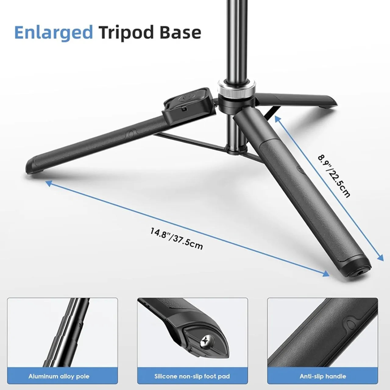 🔥 MagicGrip Pro – Compact 3-in-1 Selfie Stick Tripod with Remote