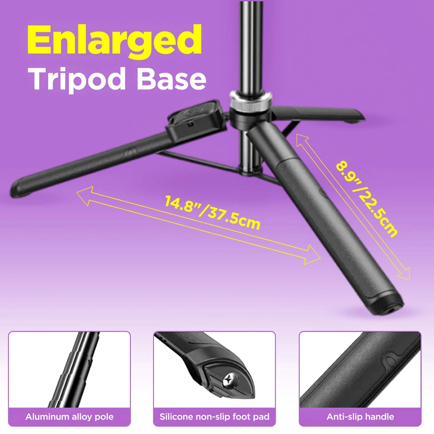 MagicGrip Pro – Compact 3-in-1 Selfie Stick Tripod with Remote
