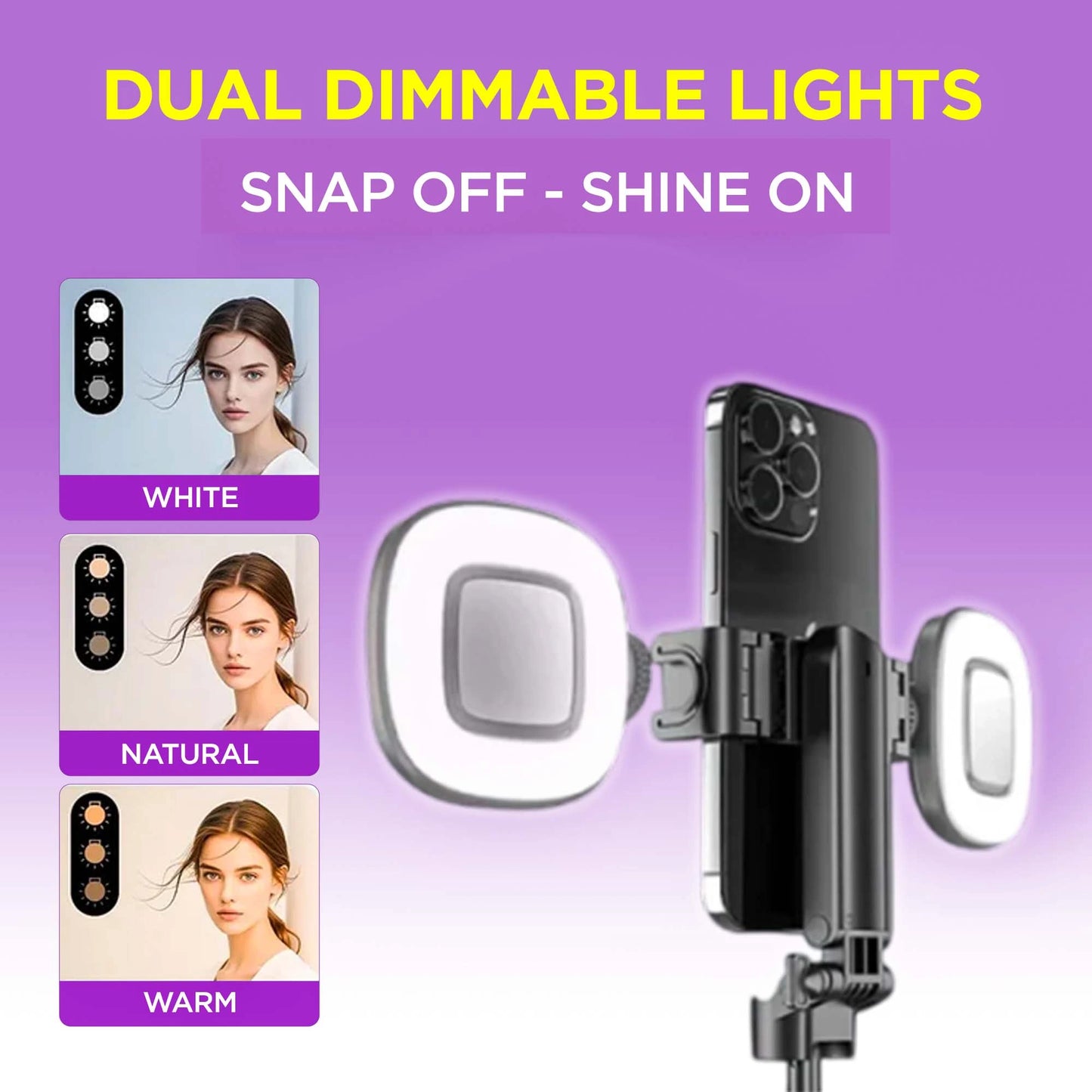MagicGrip Pro – Compact 3-in-1 Selfie Stick Tripod with Remote