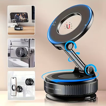 Premium  - 4 In 1 SuperFast Car Charger With Galaxy Light | Free 360 Vacuum Phone Holder  | 6 Months Warranty