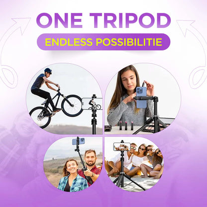 MagicGrip Pro – Compact 3-in-1 Selfie Stick Tripod with Remote
