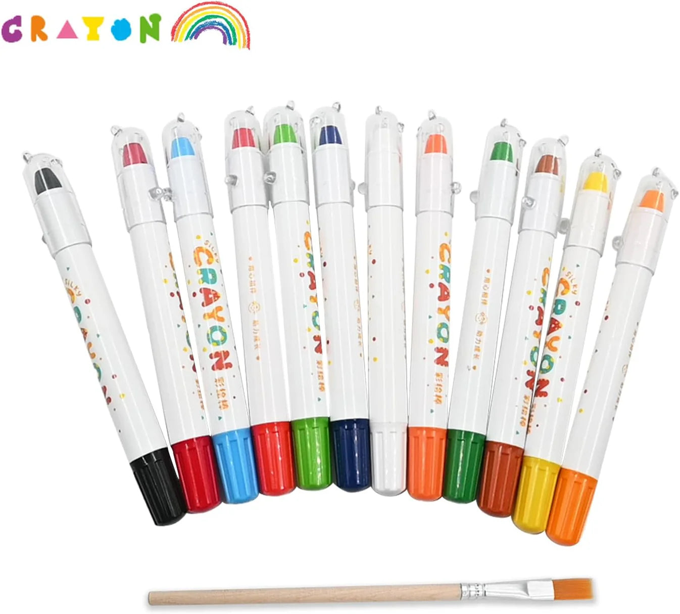 Ultra-Silky Twistable Gel Crayons | 12 color set