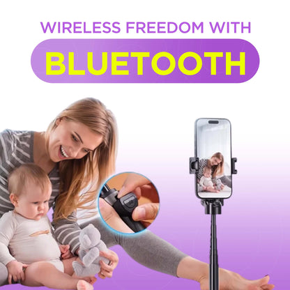 MagicGrip Pro – Compact 3-in-1 Selfie Stick Tripod with Remote