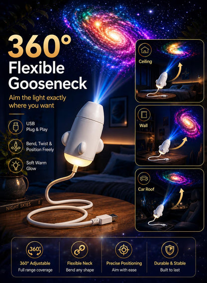 Galaxy Starry Sky Night Light Projector,