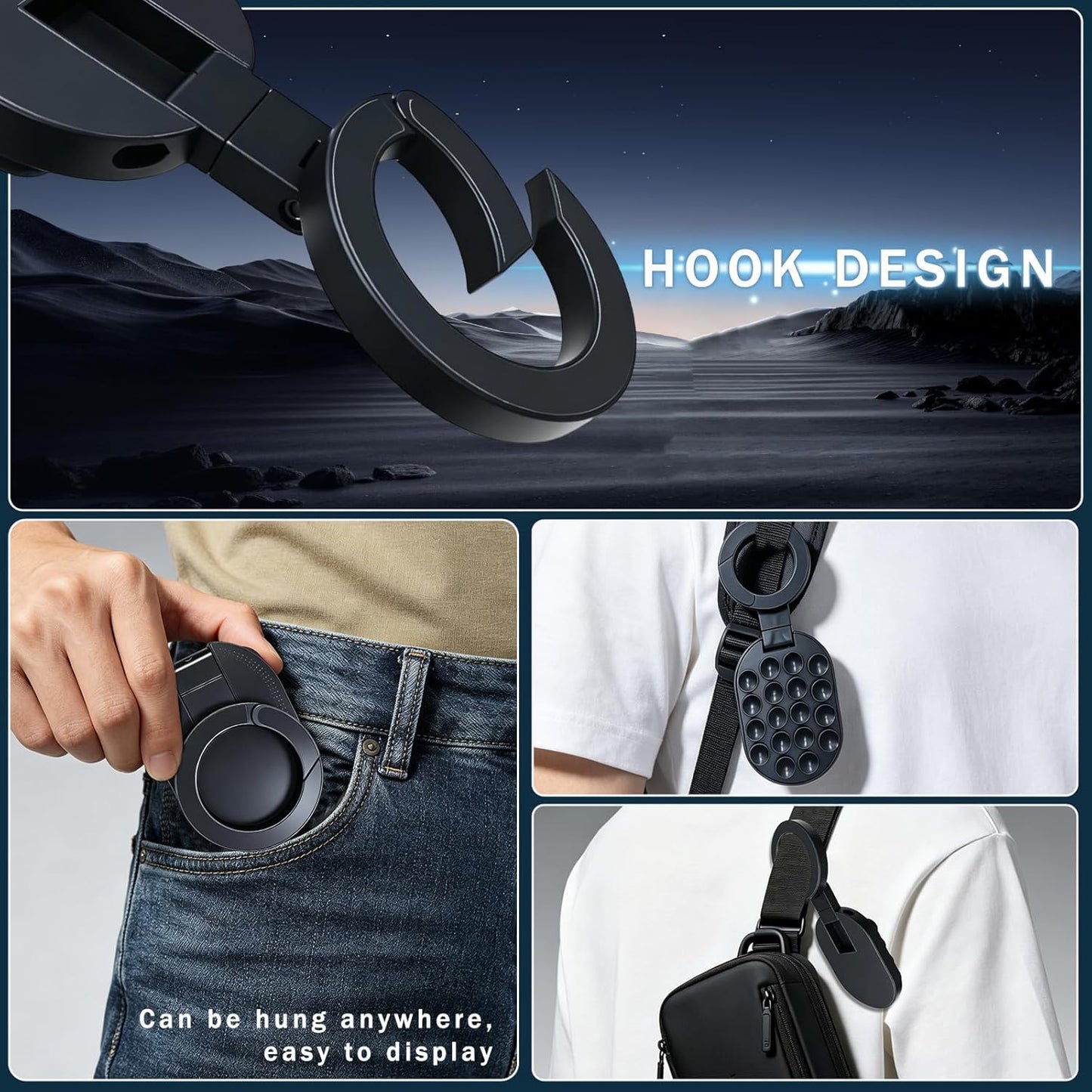 FLEXCLIP™ 360 Degree Metal Suction Phone Holder
