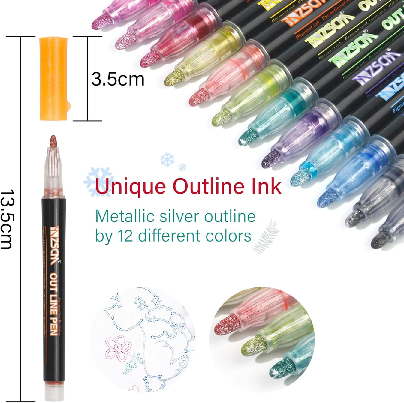 🔥50%OFF - Outline Markers | 12 Color Set