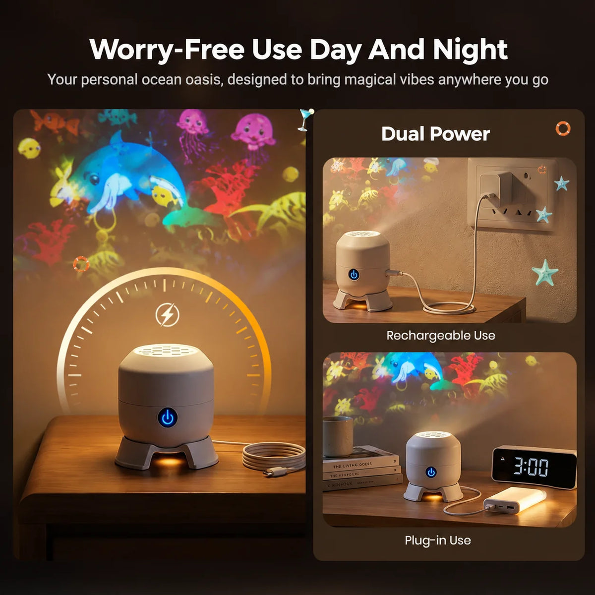 🔥60%OFF - AquaWorld™ Ocean Night Light Projector