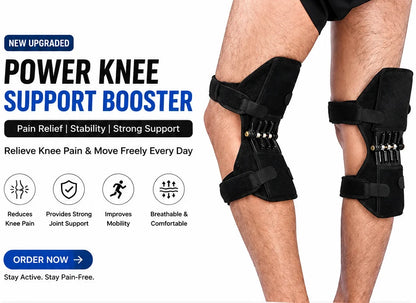 Power Knee Support Booster with Spring Force | Pain Relief & Joint Stability
