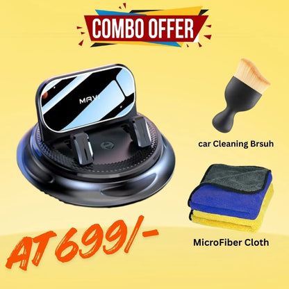 50%OFF - New Ultra Durable 360 Car Phone Holder | With Car Cleaning Brush & Microfiber Cloth