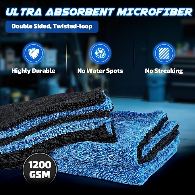 1200 GSM Twisted Loop multi-purpose Fast Drying Towel