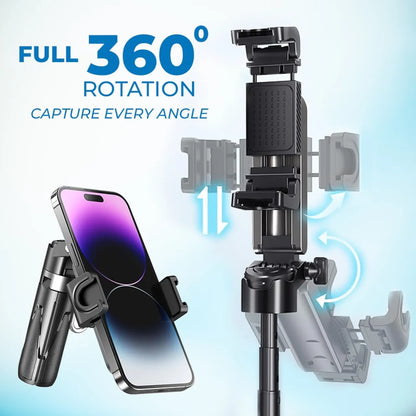 🔥 MagicGrip Pro – Compact 3-in-1 Selfie Stick Tripod with Remote