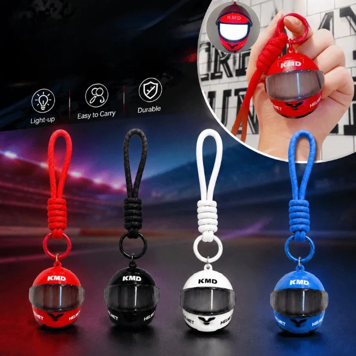 🔥Limited Stock - Light-Up Helmet Keychain