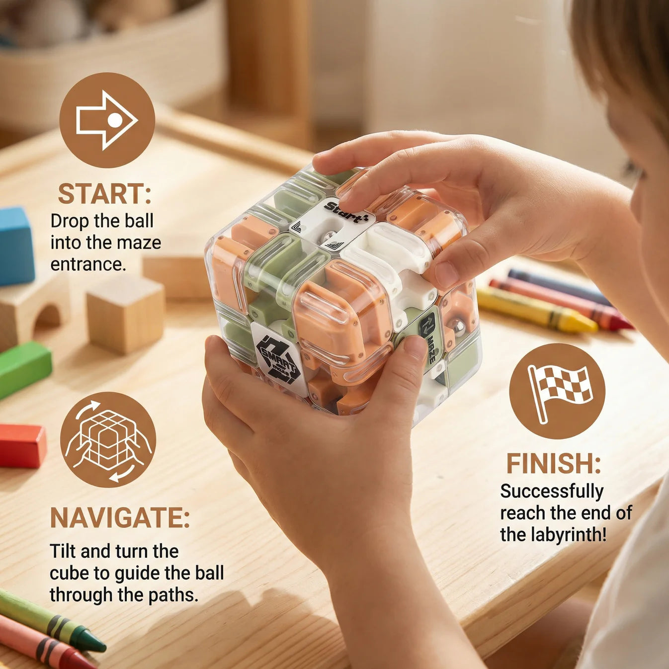 🔥50%OFF - Labyrinth 3D Puzzle Maze Cube